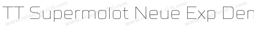 TT Supermolot Neue Exp DemiBold字体转换